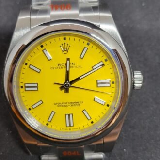 Rolex Dyster Perpetual Amarillo pastel